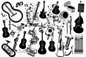 Musician tattoo idea