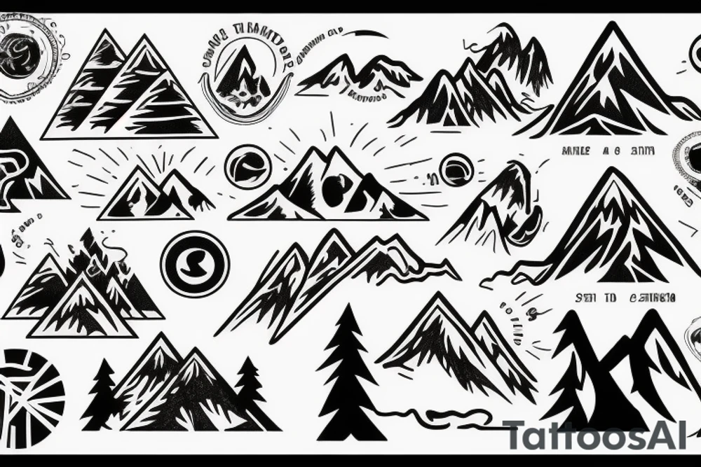 Mountain tattoo idea