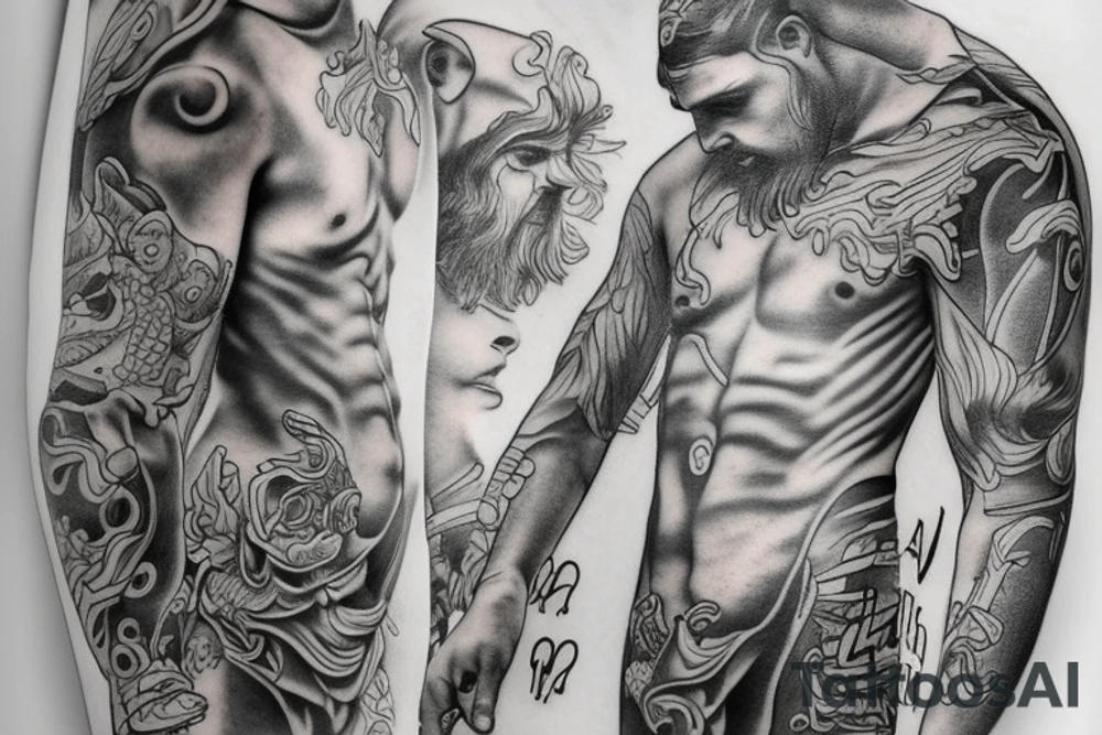 Realism of Zeus tattoo idea
