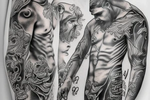 Realism of Zeus tattoo idea