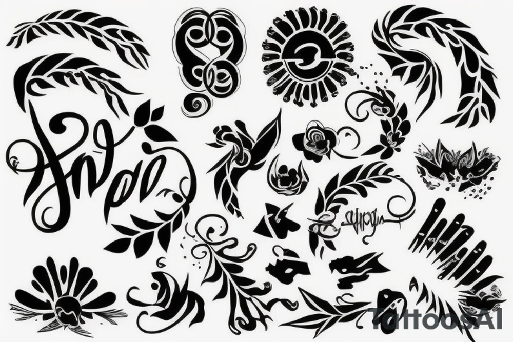 Simple tattoo that has a last name tattoo idea Simple tattoo that has a last name tattoo idea