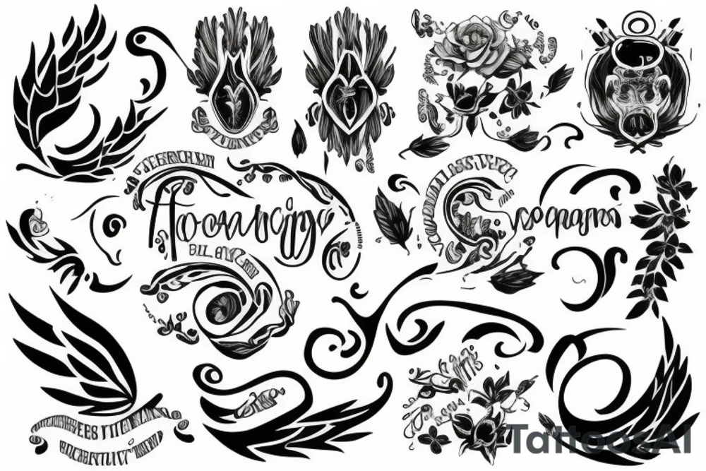 Simple tattoo that has a last name tattoo idea Simple tattoo that has a last name tattoo idea