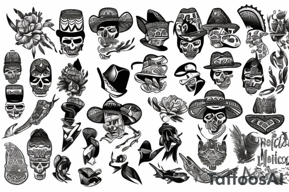 Mexicas art tattoo idea