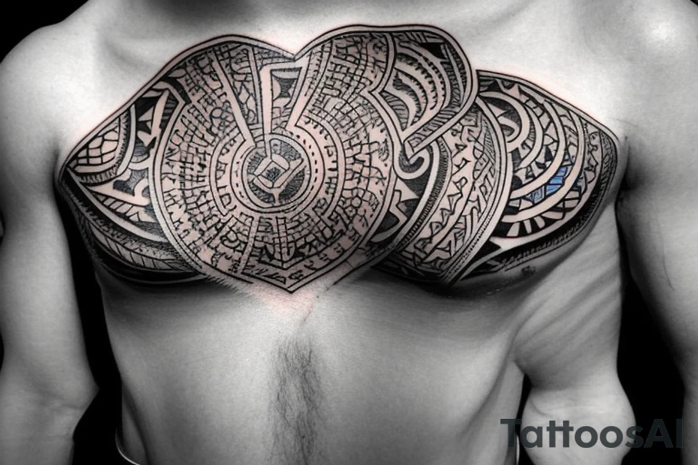 Armenian culture on the chest tattoo idea