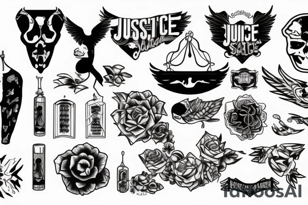 justice scale tattoo idea