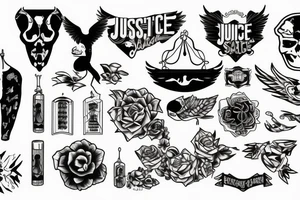 justice scale tattoo idea