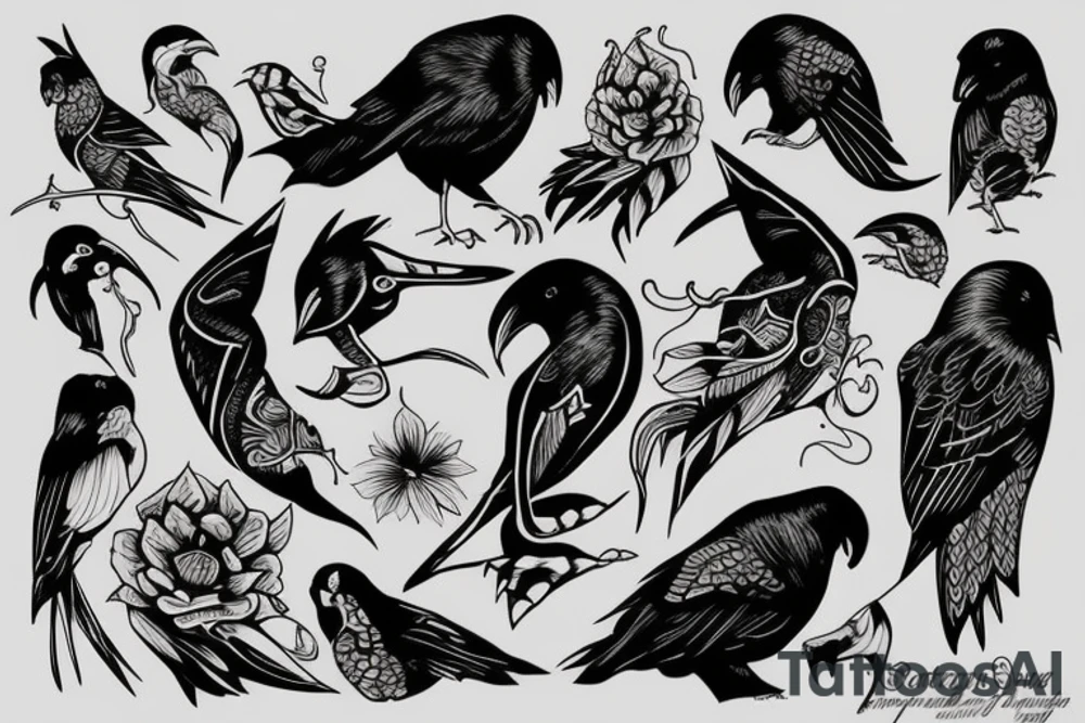 Corbeau tattoo idea