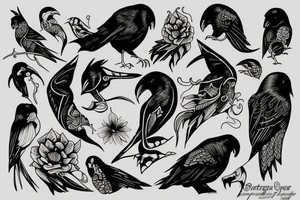 Corbeau tattoo idea