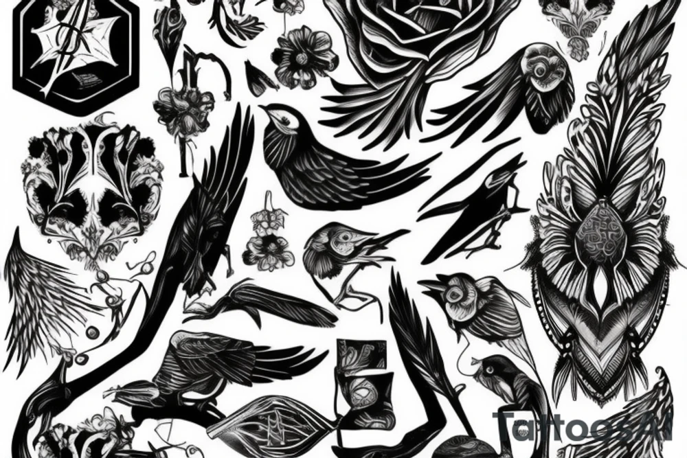 Corbeau tattoo idea