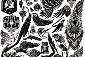 Corbeau tattoo idea