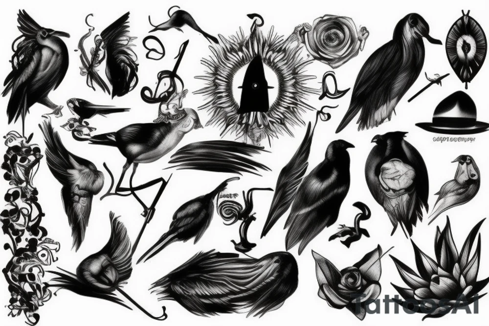 Corbeau tattoo idea