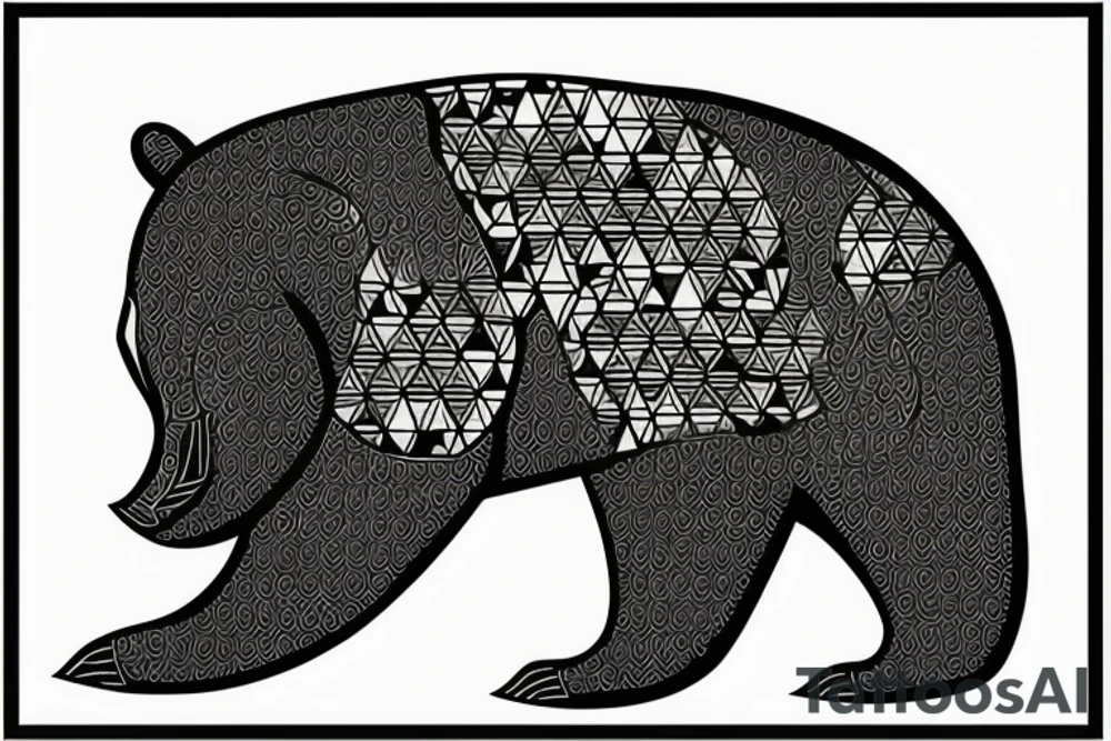 Bear tattoo idea