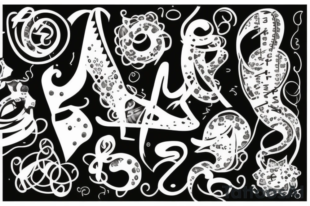 Numéro 7 signe cancer tattoo idea