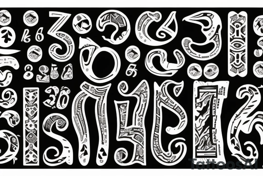 Numéro 7 signe cancer tattoo idea