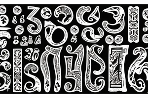 Numéro 7 signe cancer tattoo idea