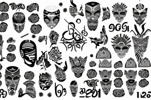 Numéro 7 signe cancer tattoo idea