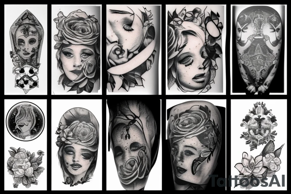 Tatouage avec le numero sept et le signe cancer tattoo idea