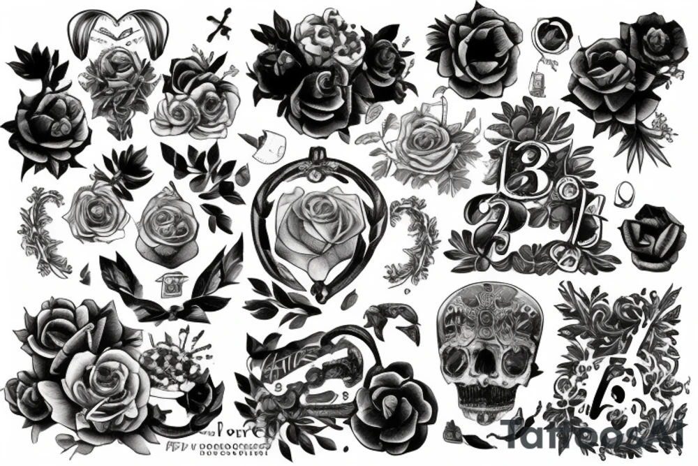 Avec le numéro Sept tattoo idea