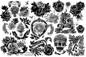 Avec le numéro Sept tattoo idea