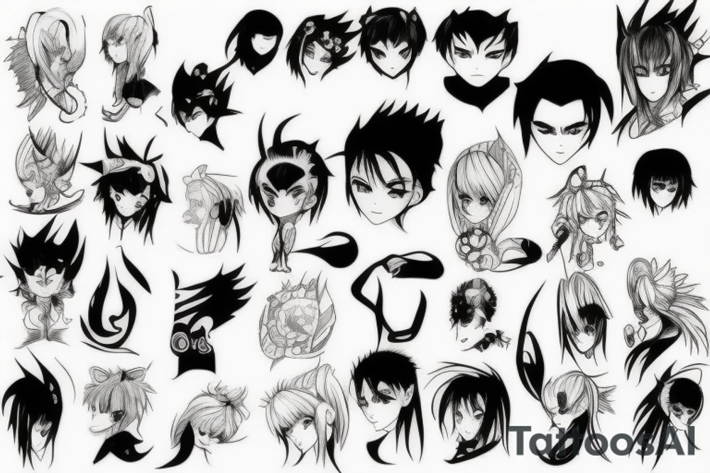 manga panel tattoo idea