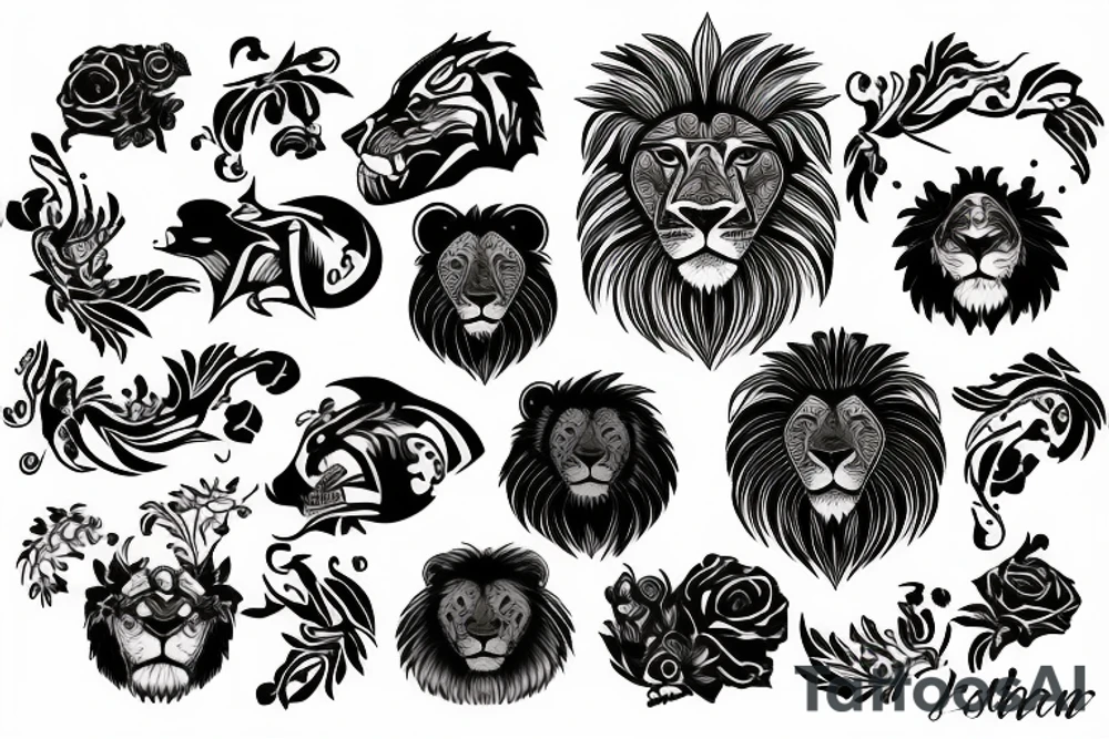lion tattoo idea
