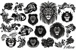 lion tattoo idea