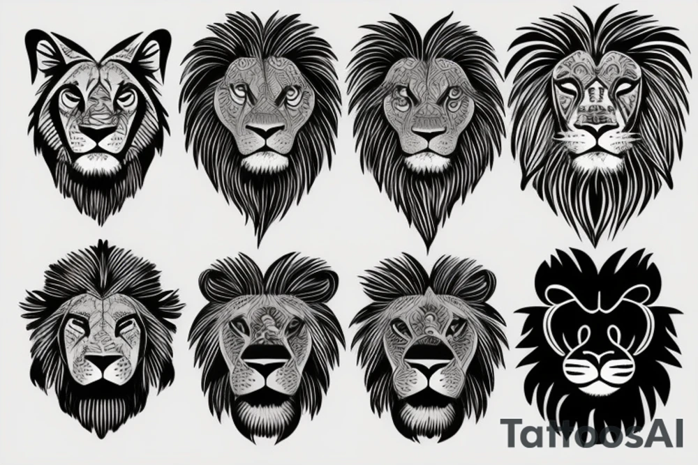 lion tattoo idea