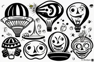 Scareface blimp tattoo idea