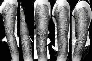 Unique Realism arm sleeve Scorpio tattoo tattoo idea