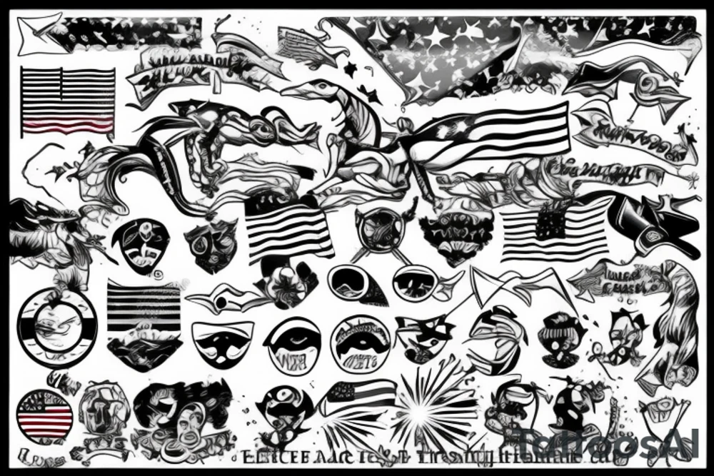 Flag ship tattoo idea
