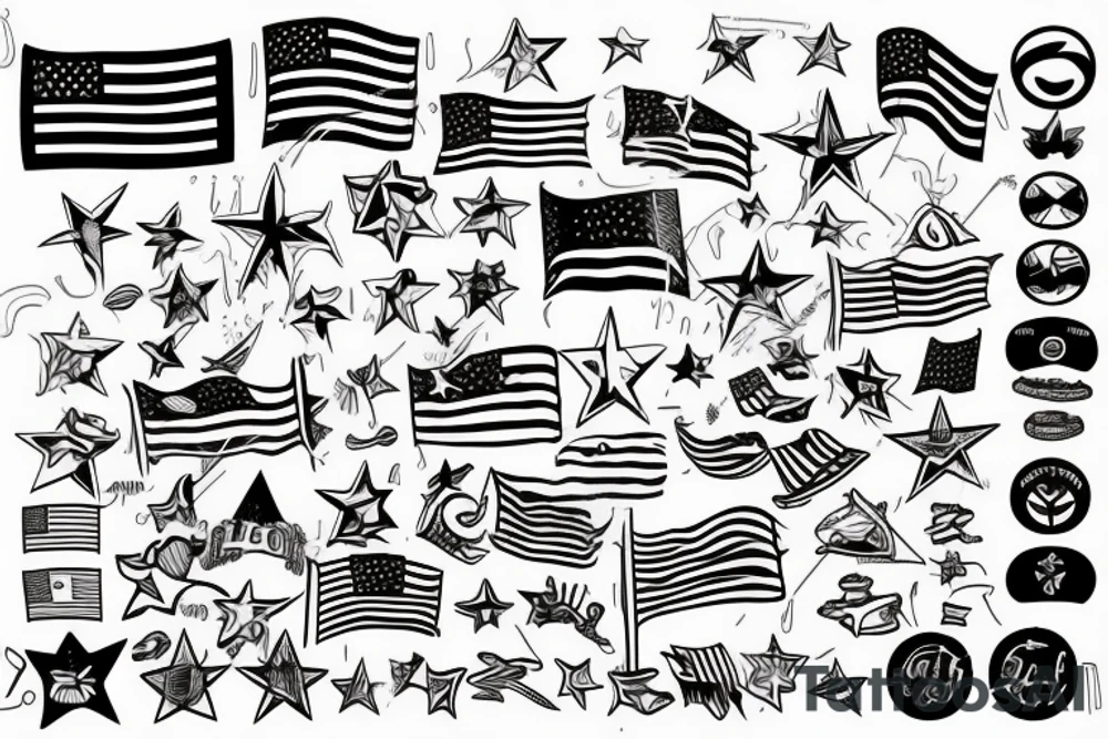 Flag ship tattoo idea