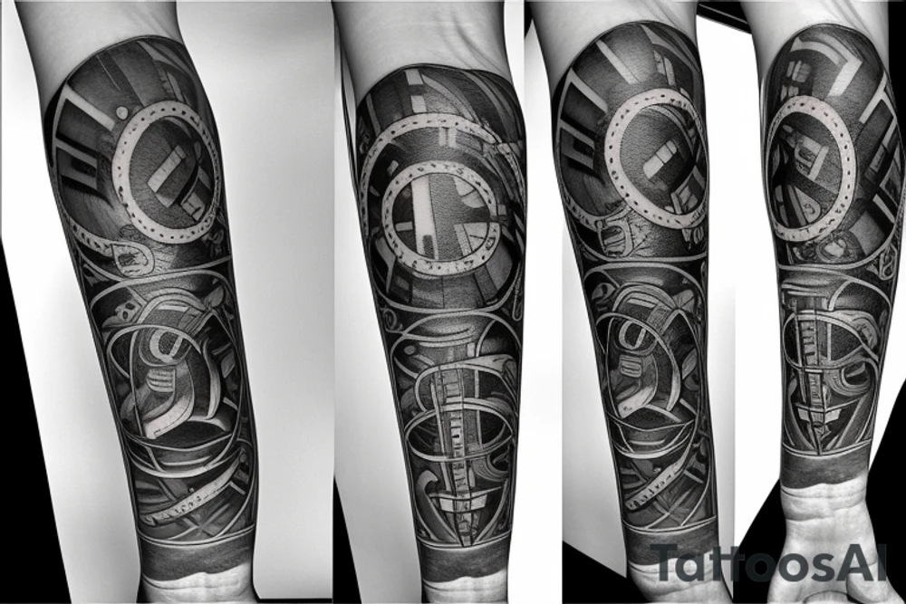 Drawing of dice the words paradice below tattoo idea