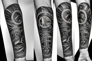 Drawing of dice the words paradice below tattoo idea