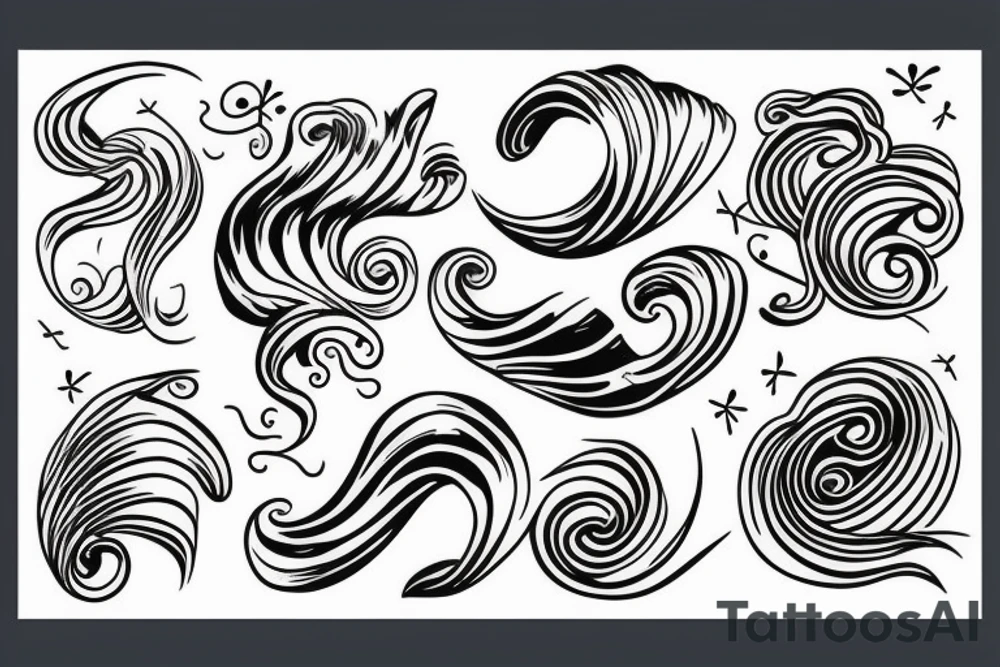 Waves tattoo idea
