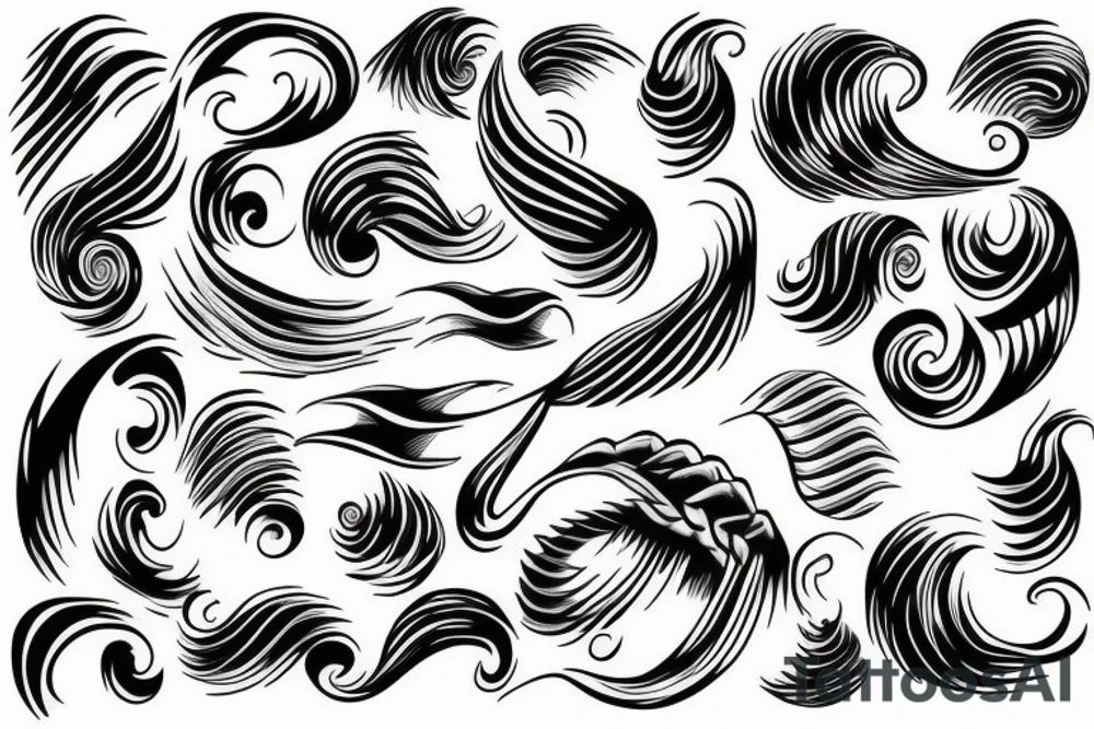 Waves tattoo idea