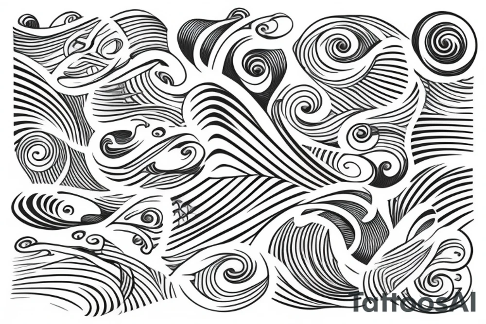 Waves tattoo idea