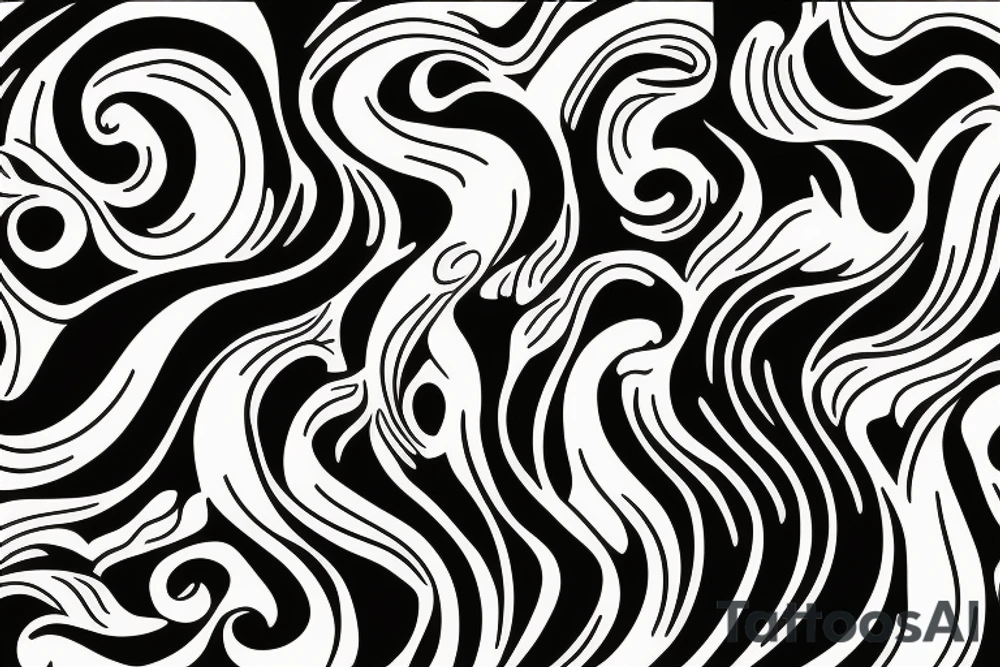 Waves tattoo idea