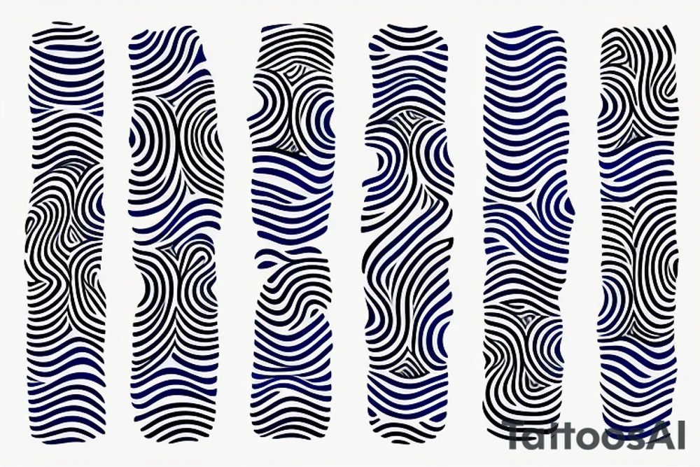 Blue Waves tattoo idea