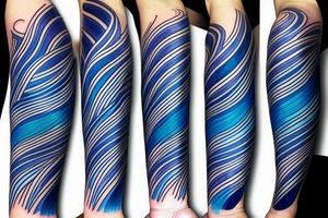 Blue Waves tattoo idea
