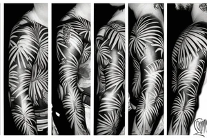 Palm trees tattoo idea