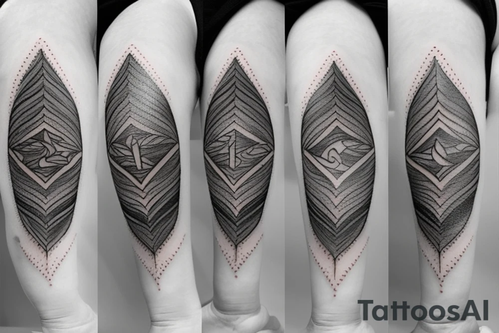 infinite hourglass with sand falling from both sides tattoo idea