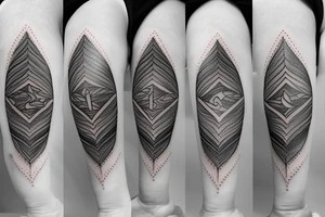 infinite hourglass with sand falling from both sides tattoo idea