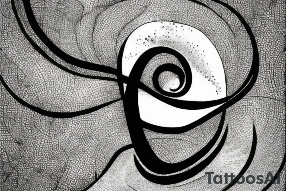 infinite hourglass with sand falling from both sides tattoo idea
