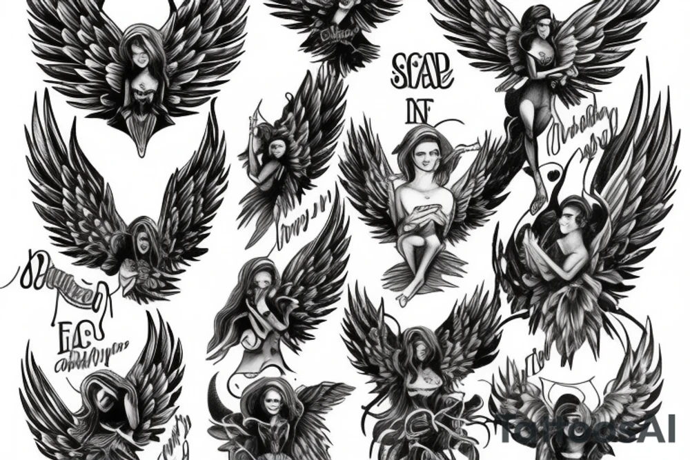 angels tattoo idea