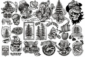 Conifer tattoo idea