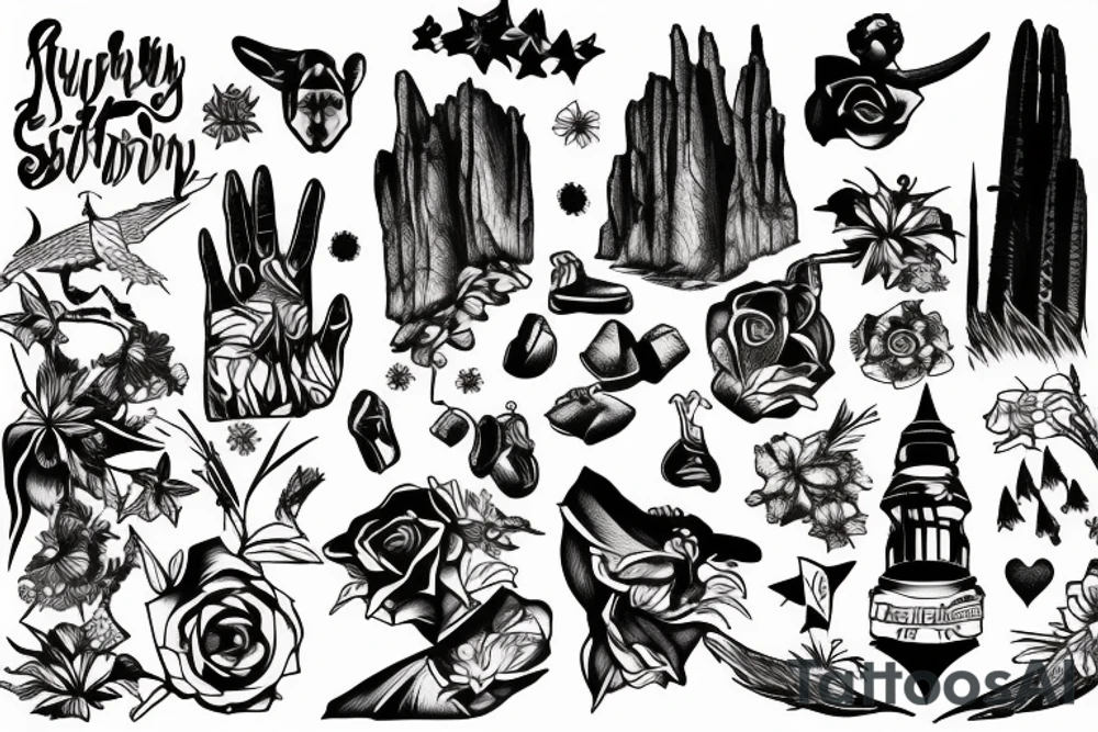 superstition mountains tattoo idea