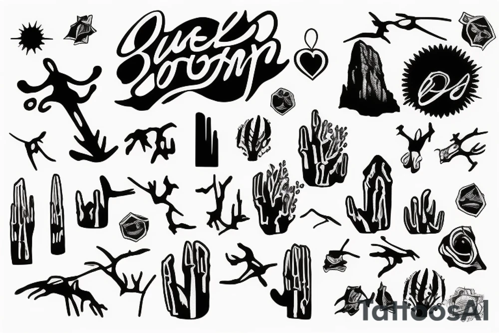 superstition mountains tattoo idea