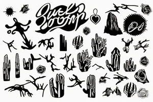 superstition mountains tattoo idea