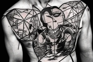 atlas struggling to hold the world on his shoulders. Blood dripping, clothes tattered tattoo idea