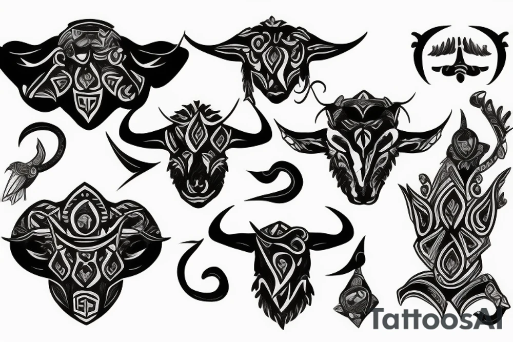 taurus warrior tattoo idea